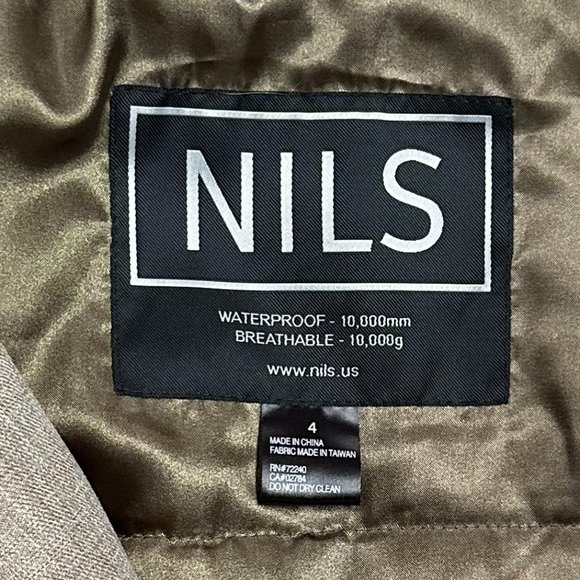 New Nils Hanna Ski Snowboard Womens Jacket Size 4 Color Linen - Picture 3 of 4